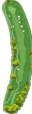 メナードカントリークラブ西濃コース OUT3番ホール コース図