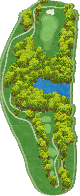 メナードカントリークラブ西濃コース OUT6番ホール コース図