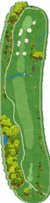 メナードカントリークラブ西濃コース IN15番ホール コース図