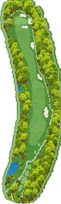 ジャパンＰＧＡゴルフクラブ OUT3番ホール コース図