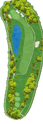 ジャパンＰＧＡゴルフクラブ OUT5番ホール コース図