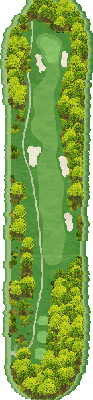 ジャパンＰＧＡゴルフクラブ OUT6番ホール コース図