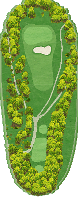ジャパンＰＧＡゴルフクラブ OUT7番ホール コース図