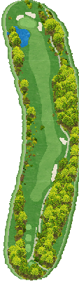 ジャパンＰＧＡゴルフクラブ OUT9番ホール コース図
