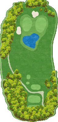 富士カントリー可児クラブ 美濃ゴルフ場 中コース2番ホール コース図