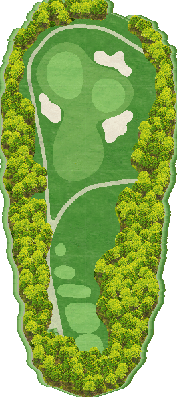 富士カントリー可児クラブ 美濃ゴルフ場 西コース3番ホール コース図