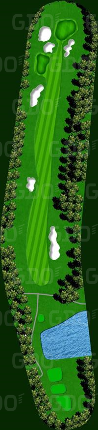 古賀ゴルフ・クラブ OUT5番ホール コース図