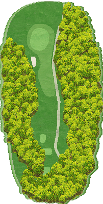 阪南ゴルフクラブ（９Ｈ Ｐａｒ６６） OUT2番ホール コース図