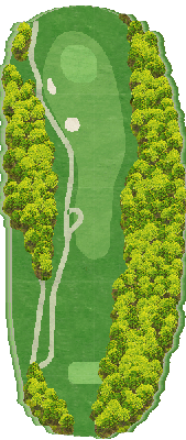 阪南ゴルフクラブ（９Ｈ Ｐａｒ６６） OUT7番ホール コース図