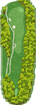 阪南ゴルフクラブ（９Ｈ Ｐａｒ６６） IN7番ホール コース図