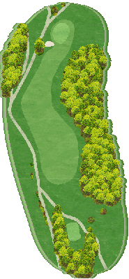 阪南ゴルフクラブ（９Ｈ Ｐａｒ６６） IN9番ホール コース図