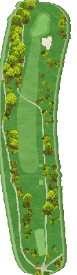 セブンハンドレッドクラブ OUT9番ホール コース図