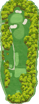 富谷カントリークラブ OUT2番ホール コース図