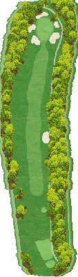 富谷カントリークラブ OUT5番ホール コース図