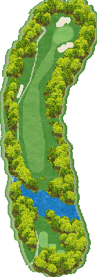 富谷カントリークラブ OUT6番ホール コース図