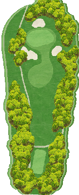 富谷カントリークラブ OUT7番ホール コース図
