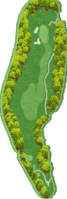 エーヴランドゴルフクラブ OUT7番ホール コース図