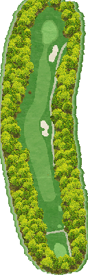 きぬがわ高原カントリークラブ OUT7番ホール コース図