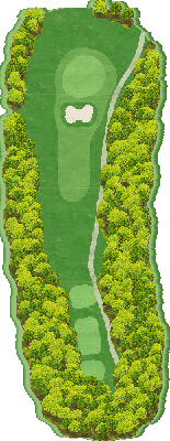 飛騨数河カントリークラブ IN3番ホール コース図