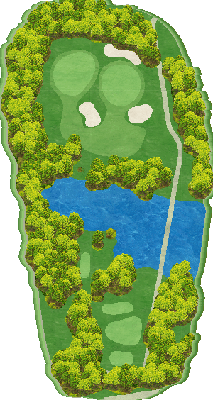 高松グランドカントリークラブ 氷上コースOUT4番ホール コース図