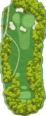 高松グランドカントリークラブ 氷上コースOUT7番ホール コース図