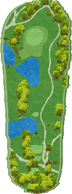 ゴルフクラブ スカイリゾート OUT8番ホール コース図