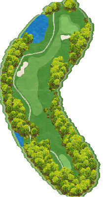 鹿児島高牧カントリークラブ OUT4番ホール コース図
