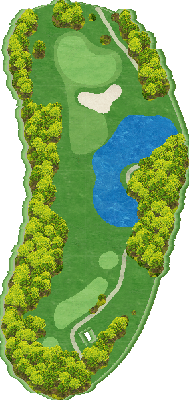 鹿児島高牧カントリークラブ OUT6番ホール コース図