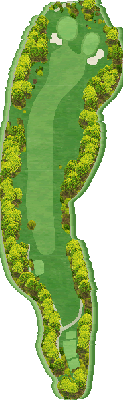 玉名カントリークラブ OUT8番ホール コース図