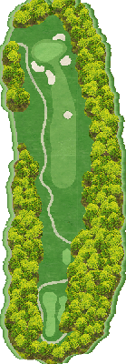 シャトレーゼ ヴィンテージゴルフ倶楽部 OUT4番ホール コース図