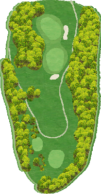 熱海ゴルフ倶楽部 OUT3番ホール コース図