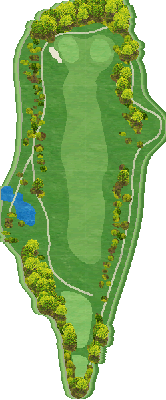 熱海ゴルフ倶楽部 OUT6番ホール コース図
