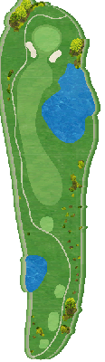 福岡サンレイクゴルフ倶楽部 out3番ホール コース図