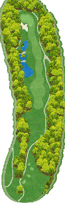 チェリーゴルフ猪名川コース OUT2番ホール コース図