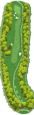 チェリーゴルフ猪名川コース OUT9番ホール コース図