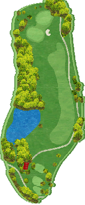 マグレガーカントリークラブ OUT6番ホール コース図