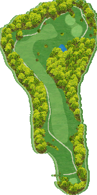 マグレガーカントリークラブ IN12番ホール コース図