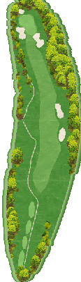 静ヒルズカントリークラブ OUT7番ホール コース図