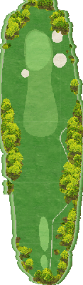 静ヒルズカントリークラブ OUT8番ホール コース図