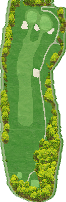 サンコーカントリークラブ 東・OUT8番ホール コース図