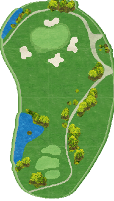 ゴルフ倶楽部金沢リンクス FRONT 94番ホール コース図