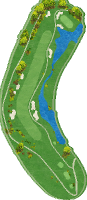ゴルフ倶楽部金沢リンクス FRONT 96番ホール コース図