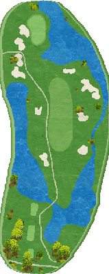 ゴルフ倶楽部金沢リンクス FRONT 97番ホール コース図