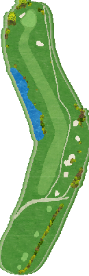 ゴルフ倶楽部金沢リンクス BACK 910番ホール コース図