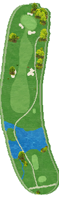 ゴルフ倶楽部金沢リンクス BACK 915番ホール コース図