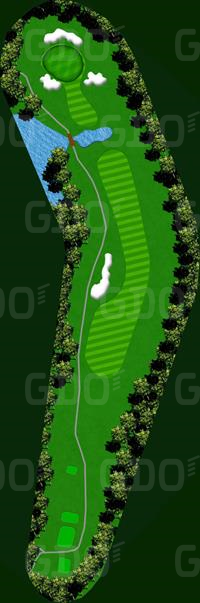 小野ゴルフ倶楽部 OUT6番ホール コース図