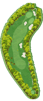 リオフジワラカントリークラブ 中里7番ホール コース図