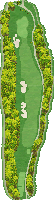 フォレスト旭川カントリークラブ IN12番ホール コース図