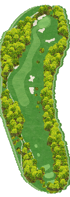 久米カントリークラブ IN11番ホール コース図