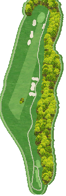 南宗谷ゴルフ場 OUT6番ホール コース図